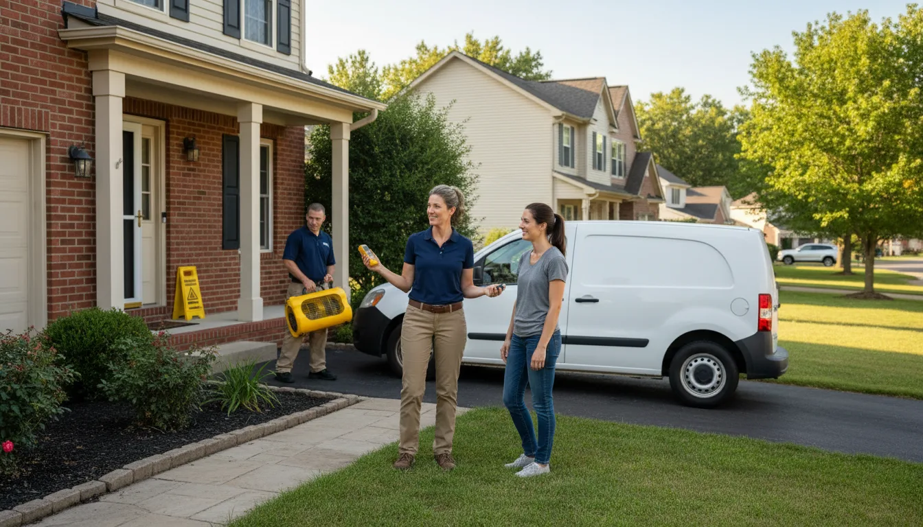 Residential water damage restoration in Winchester, CT